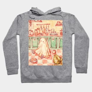 Mourning Morning Ghost Illustration Hoodie